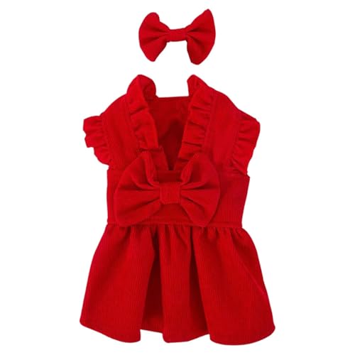 JISADER Welpen Weihnachten Prinzessin Kleid Nette Schleife Prinzessin Kleid Chihuahua Kleidung Hund Kleidung Set, M JISADER Welpen Weihnachten Prinzessin Kleid Nette Schleife Prinzessin Kleid Chihuahua Kleidung Hund Kleidung Set, M von JISADER