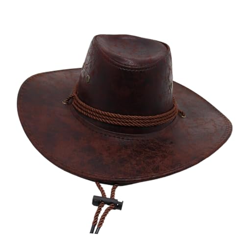 JISADER Western-Cowboyhut für Damen, Outdoor-Hut für Kostüm-Requisiten, Reisen, Einkaufen, Kaffee von JISADER