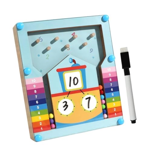 JISADER Zählspielzeug Aus Holz, Zahlenspielzeug für Den Kindergarten Im Alter von 3, 4, 5, 6, 7 Jahren, Jungen Und Mädchen von JISADER