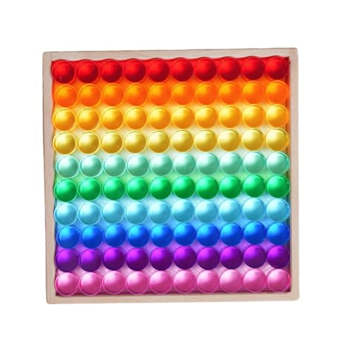 JISADER Zylinderblöcke-Set aus Acrylsteinen, farbig, Tischspielzeug, Vorschule, Stapelspielzeug, Bausteine ​​für, Geburtstagsgeschenk von JISADER