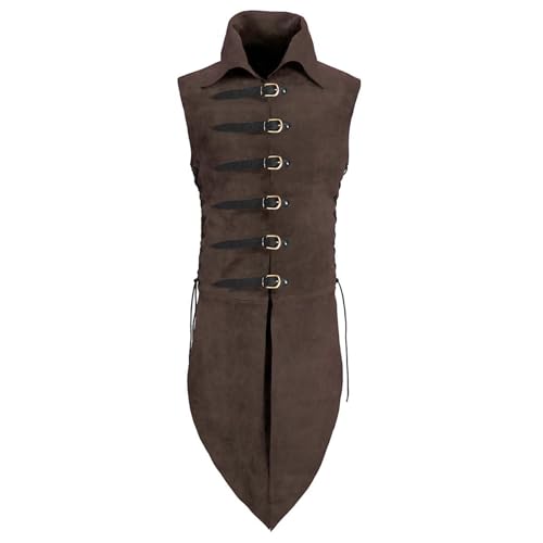 JIULINGHOU Ärmellose Jacke Mittelalter Gothic Steampunk Viktorianisch Cosplay Kostüm Halloween JIULINGHOU Ärmellose Jacke Mittelalter Gothic Steampunk Viktorianisch Cosplay Kostüm Halloween von JIULINGHOU