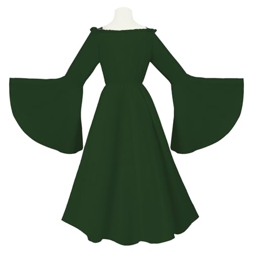 JIULINGHOU Damen Renaissance Mittelalter Kostüm viktorianisches Kleid Übergröße Vintage Kleid von JIULINGHOU