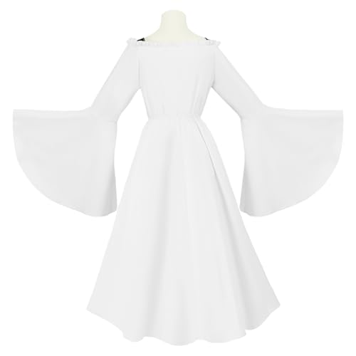 JIULINGHOU Damenkleid, Übergröße, Renaissance-Rüschen, Schnürung, High-Low-Kleid, Victoria-Horn, langärmelig, Korsett-Kostüm JIULINGHOU Damenkleid, Übergröße, Renaissance-Rüschen, Schnürung, High-Low-Kleid, Victoria-Horn, langärmelig, Korsett-Kostüm von JIULINGHOU