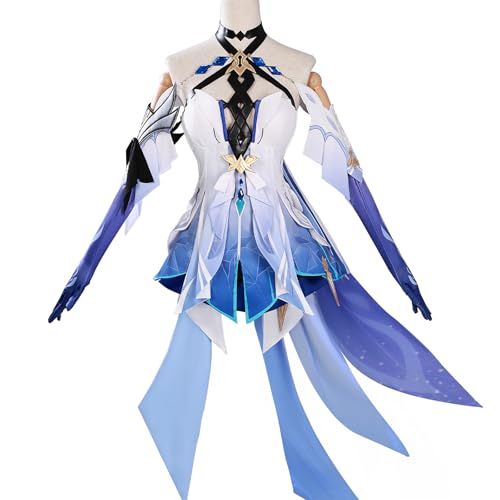 JIULINGHOU Game Skirk Cosplay Kostüm Genshin Rock Kleid Anzug Urge Cosplay Frauen Outfit Halloween Party von JIULINGHOU