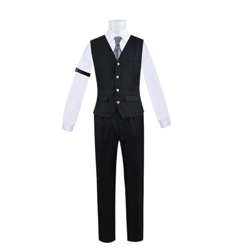 JIULINGHOU Game Xavier Cosplay Kostüm Xavier Black Uniform Love and Deepspace Cosplay Full Set Halloween Party von JIULINGHOU