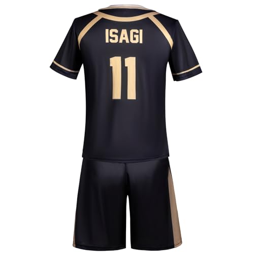 JIULINGHOU Isagi Yoichi Cosplay Kostüm Herren Kinder Fußball Trikots Top Hosen Set Sportbekleidung JIULINGHOU Isagi Yoichi Cosplay Kostüm Herren Kinder Fußball Trikots Top Hosen Set Sportbekleidung von JIULINGHOU