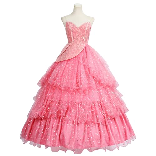 JIULINGHOU Rosafarbenes Tanz- und Cosplay-Kostüm, Kleid mit Zubehör, komplettes Set, Filmaufführung, Tanzparty, Show JIULINGHOU Rosafarbenes Tanz- und Cosplay-Kostüm, Kleid mit Zubehör, komplettes Set, Filmaufführung, Tanzparty, Show von JIULINGHOU