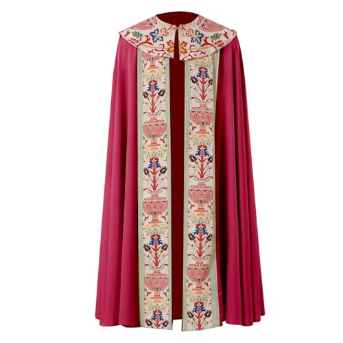 JIULINGHOU Unisex Kirche, katholische Gewänder, Umhang, Umhang, Priester, Feier, Kasel, Masse, Gewand, Gewand JIULINGHOU Unisex Kirche, katholische Gewänder, Umhang, Umhang, Priester, Feier, Kasel, Masse, Gewand, Gewand von JIULINGHOU