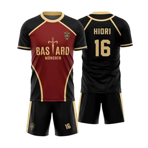 JIULINGHOU Yoichi Isagi Anime Cosplay Kostüm T-Shirt für Mann Fußball Trikot Set mit Zahlen Halloween Uniform JIULINGHOU Yoichi Isagi Anime Cosplay Kostüm T-Shirt für Mann Fußball Trikot Set mit Zahlen Halloween Uniform von JIULINGHOU