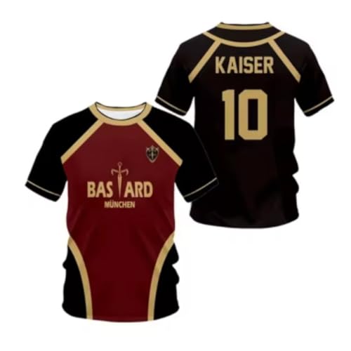 JIULINGHOU Yoichi Isagi Cosplay Kostüm T-Shirt für Herren Fußball Trikot mit Zahlen Sportbekleidung Uniform JIULINGHOU Yoichi Isagi Cosplay Kostüm T-Shirt für Herren Fußball Trikot mit Zahlen Sportbekleidung Uniform von JIULINGHOU