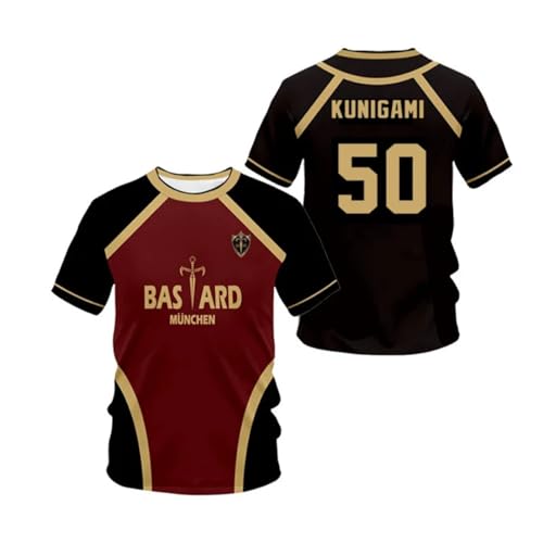 JIULINGHOU Yoichi Isagi Cosplay Kostüm T-Shirt für Herren Fußball Trikot mit Zahlen Sportbekleidung Uniform JIULINGHOU Yoichi Isagi Cosplay Kostüm T-Shirt für Herren Fußball Trikot mit Zahlen Sportbekleidung Uniform von JIULINGHOU