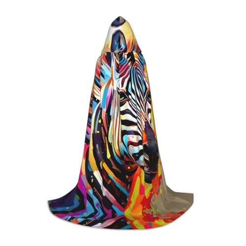 JIUTY Abstraktes Tier-Zebra-Halloween-Kapuzenpullover, Robe, Cosplay, Party-Requisiten, Kapuzenumhang, Karnevals-Zubehör für Party JIUTY Abstraktes Tier-Zebra-Halloween-Kapuzenpullover, Robe, Cosplay, Party-Requisiten, Kapuzenumhang, Karnevals-Zubehör für Party von JIUTY