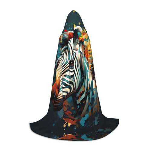 JIUTY Abstraktes Tier-Zebra-Halloween-Kapuzenpullover, Robe, Cosplay, Party-Requisiten, Kapuzenumhang, Karnevals-Zubehör für Party JIUTY Abstraktes Tier-Zebra-Halloween-Kapuzenpullover, Robe, Cosplay, Party-Requisiten, Kapuzenumhang, Karnevals-Zubehör für Party von JIUTY
