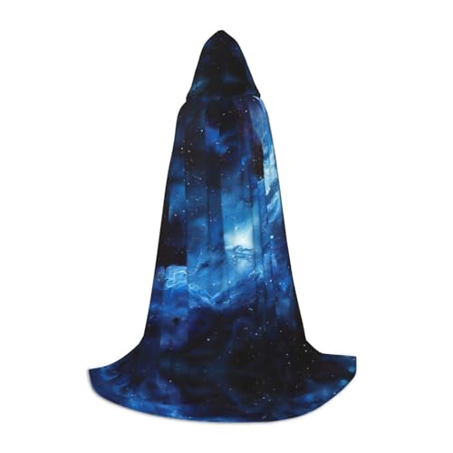 JIUTY Blaue Galaxie-Halloween-Hoodie, Robe, Cosplay, Party-Requisiten, Kapuzenumhang, Umhang, Karneval, Accessoire für Party JIUTY Blaue Galaxie-Halloween-Hoodie, Robe, Cosplay, Party-Requisiten, Kapuzenumhang, Umhang, Karneval, Accessoire für Party von JIUTY