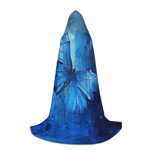 JIUTY Blauer Schmetterlings-Umhang für Halloween, Cosplay, Party-Requisiten, Kapuzenumhang, Karnevals-Zubehör für Party JIUTY Blauer Schmetterlings-Umhang für Halloween, Cosplay, Party-Requisiten, Kapuzenumhang, Karnevals-Zubehör für Party von JIUTY