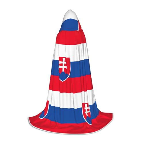 JIUTY Halloween-Kapuzenpullover, Motiv: Flagge der Slowakei, Cosplay, Party-Requisiten, Kapuzenumhang, Karnevals-Zubehör für Party JIUTY Halloween-Kapuzenpullover, Motiv: Flagge der Slowakei, Cosplay, Party-Requisiten, Kapuzenumhang, Karnevals-Zubehör für Party von JIUTY