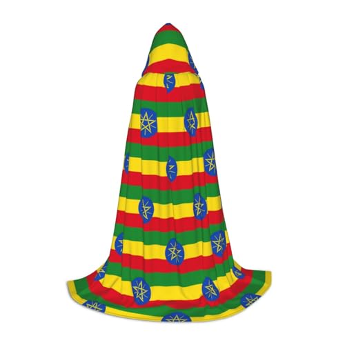 JIUTY Halloween-Kapuzenpullover, Motiv: Flagge von Äthiopien, Cosplay, Party-Requisiten, Kapuzenumhang, Karnevals-Zubehör für Party JIUTY Halloween-Kapuzenpullover, Motiv: Flagge von Äthiopien, Cosplay, Party-Requisiten, Kapuzenumhang, Karnevals-Zubehör für Party von JIUTY