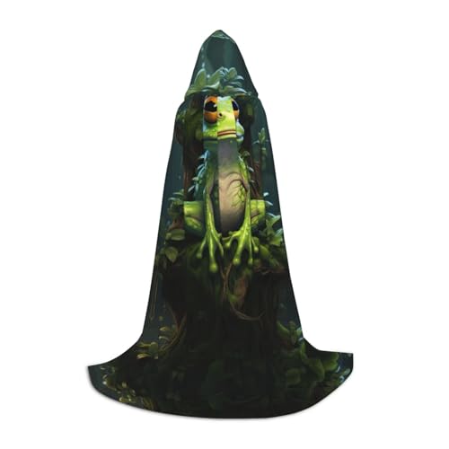 JIUTY Halloween-Kapuzenpullover mit Frosch-Motiv, Cosplay, Party-Requisiten, Kapuzenumhang, Karnevals-Zubehör für Party JIUTY Halloween-Kapuzenpullover mit Frosch-Motiv, Cosplay, Party-Requisiten, Kapuzenumhang, Karnevals-Zubehör für Party von JIUTY