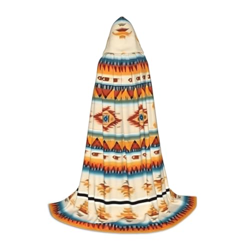 JIUTY Halloween-Kapuzenpullover mit Indianer-Druck, Cosplay, Party-Requisiten, Kapuzenumhang, Karnevals-Zubehör für Party von JIUTY