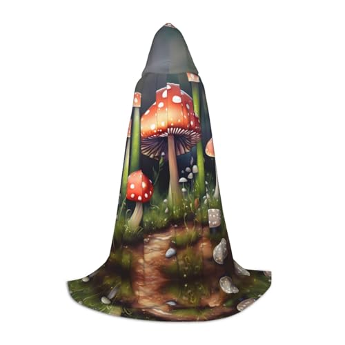 JIUTY Halloween-Kapuzenpullover mit Malerei-Pilz, Cosplay-Umhang, Party-Requisiten, Kapuzenumhang, Karnevals-Zubehör für Party JIUTY Halloween-Kapuzenpullover mit Malerei-Pilz, Cosplay-Umhang, Party-Requisiten, Kapuzenumhang, Karnevals-Zubehör für Party von JIUTY