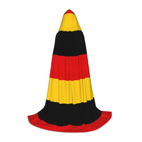 JIUTY Halloween-Kapuzenpullover mit deutscher Flagge, Cosplay, Party-Requisiten, Kapuzenumhang, Karnevals-Zubehör für Party von JIUTY