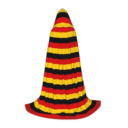JIUTY Halloween-Kapuzenpullover mit deutscher Flagge, Cosplay, Party-Requisiten, Kapuzenumhang, Karnevals-Zubehör für Party von JIUTY