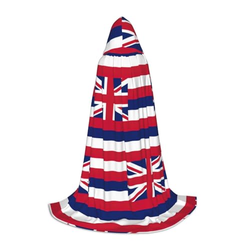 JIUTY Hawaii-Flagge, Halloween-Hoodie, Robe, Cosplay, Party-Requisiten, Kapuzenumhang, Umhang, Karneval, Accessoire für Party JIUTY Hawaii-Flagge, Halloween-Hoodie, Robe, Cosplay, Party-Requisiten, Kapuzenumhang, Umhang, Karneval, Accessoire für Party von JIUTY