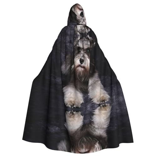 JIUTY Hundemaskerade, wirtschaftlicher Kapuzenumhang für Erwachsene, 140 cm lang, perfekt für Halloween-Partys, Tänze von JIUTY