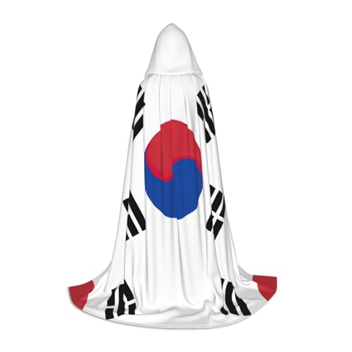 JIUTY Kapuzenumhang mit Flagge der Republik Korea, Halloween, Cosplay, Party-Requisiten, Kapuzenumhang, Karnevals-Zubehör für Party JIUTY Kapuzenumhang mit Flagge der Republik Korea, Halloween, Cosplay, Party-Requisiten, Kapuzenumhang, Karnevals-Zubehör für Party von JIUTY