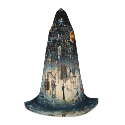 JIUTY Kapuzenumhang mit Physik-Druck, Halloween, Cosplay, Party-Requisiten, Kapuzenumhang, Karnevals-Zubehör für Party JIUTY Kapuzenumhang mit Physik-Druck, Halloween, Cosplay, Party-Requisiten, Kapuzenumhang, Karnevals-Zubehör für Party von JIUTY