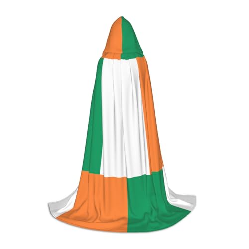 JIUTY Kapuzenumhang mit irischer Flagge, Halloween, Cosplay, Party-Requisiten, Kapuzenumhang, Karnevals-Zubehör für Party JIUTY Kapuzenumhang mit irischer Flagge, Halloween, Cosplay, Party-Requisiten, Kapuzenumhang, Karnevals-Zubehör für Party von JIUTY
