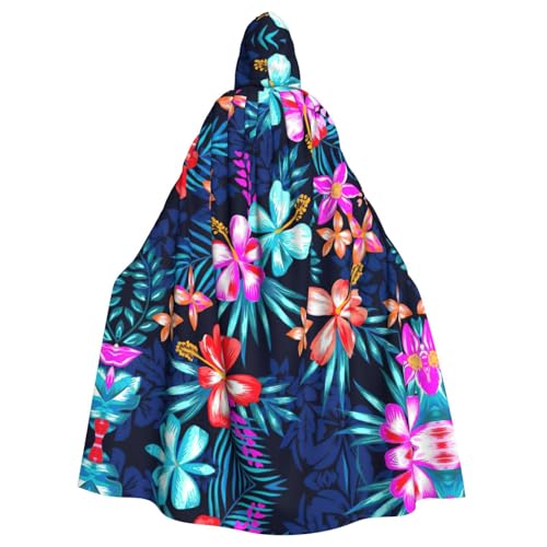 JIUTY Maskerade mit Blumenmuster, für Erwachsene, wirtschaftlicher Kapuzenumhang, 140 cm lang, perfekt für Halloween-Partys, Tänze JIUTY Maskerade mit Blumenmuster, für Erwachsene, wirtschaftlicher Kapuzenumhang, 140 cm lang, perfekt für Halloween-Partys, Tänze von JIUTY