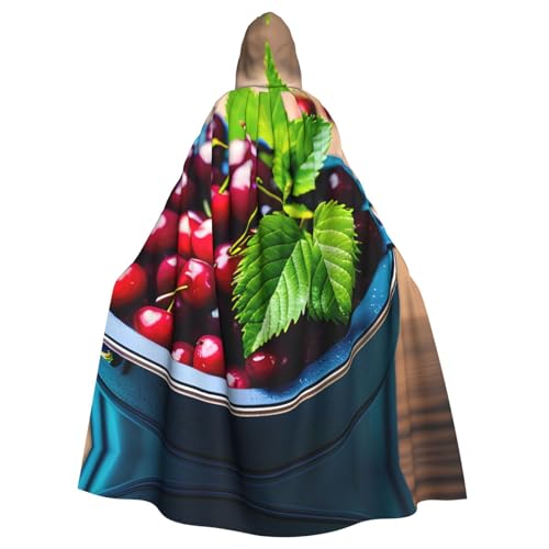 JIUTY Maskerade mit Kirschenmotiv, für Erwachsene, 140 cm lang, perfekt für Halloween-Partys, Tänze JIUTY Maskerade mit Kirschenmotiv, für Erwachsene, 140 cm lang, perfekt für Halloween-Partys, Tänze von JIUTY