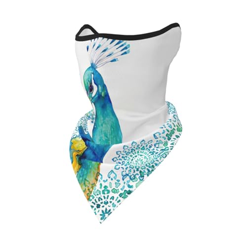 JIUTY Schöner Schal mit Pfauen- und Blumenmuster, atmungsaktiv, für Laufen, Camping, Klettern JIUTY Schöner Schal mit Pfauen- und Blumenmuster, atmungsaktiv, für Laufen, Camping, Klettern von JIUTY