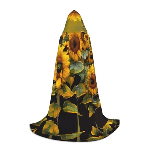 JIUTY Sonnenblumen-Halloween-Kapuzenpullover, Cosplay-Umhang, Party-Requisiten, Kapuzenumhang, Karnevals-Zubehör für Party JIUTY Sonnenblumen-Halloween-Kapuzenpullover, Cosplay-Umhang, Party-Requisiten, Kapuzenumhang, Karnevals-Zubehör für Party von JIUTY