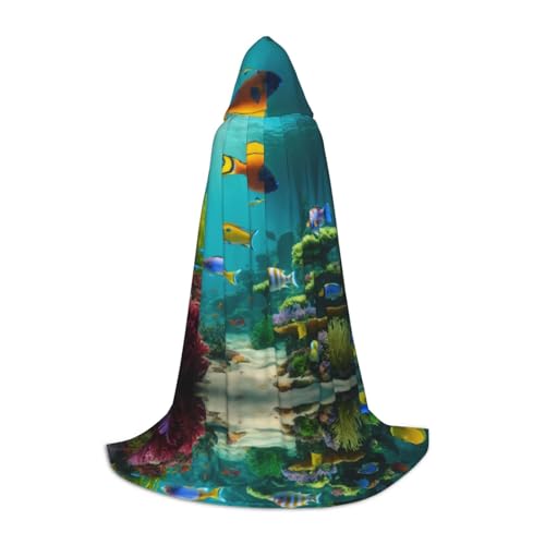 JIUTY Süßer blauer Fisch-Halloween-Hoodie, Robe, Cosplay, Party-Requisiten, Kapuzenumhang, Karnevals-Zubehör für Party JIUTY Süßer blauer Fisch-Halloween-Hoodie, Robe, Cosplay, Party-Requisiten, Kapuzenumhang, Karnevals-Zubehör für Party von JIUTY