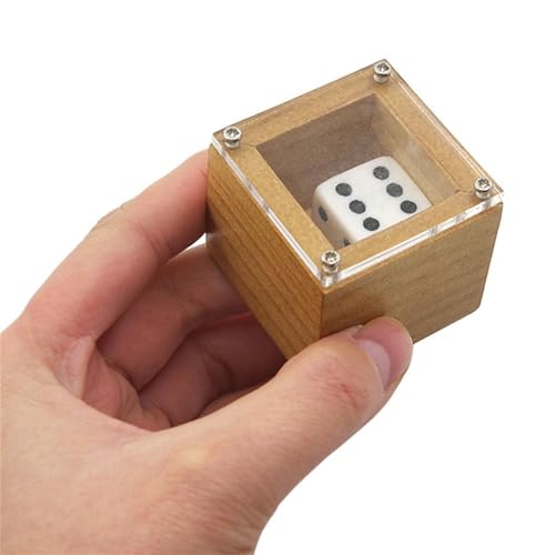 JIYIHENKEAI Zauberwürfelbox – Würfel für Ändern der Punktzahl, Requisiten für magische Bühnenillusionen | Zaubertrickwürfel aus Holz, Würfel in Einer Box, Zaubertrick JIYIHENKEAI Zauberwürfelbox – Würfel für Ändern der Punktzahl, Requisiten für magische Bühnenillusionen | Zaubertrickwürfel aus Holz, Würfel in Einer Box, Zaubertrick von JIYIHENKEAI
