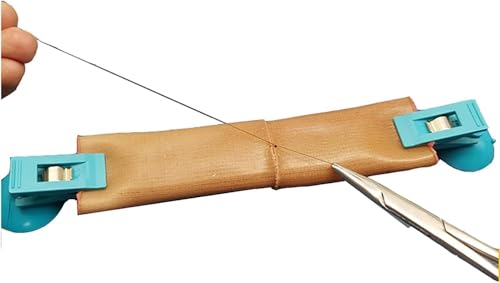 Trainingsmodell für Darmanastomose mit 2 Saugnapfklammern, Übungsform für laparoskopische Nahttechniken kann für die Praxis medizinischer Lehrmittel wiederholt werden(2pcs) von JIYIHENKEAI