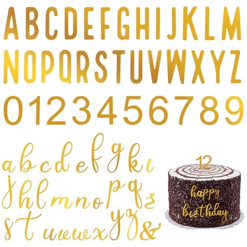 JIYIN 124 Stück Buchstaben Deko Torte, A-Z und Zahlen 0-9 Tortendeko Kuchen Dekoration Geburtstag Acryl Großbuchstaben Kleinbuchstaben Tortenaufsatz Set für Hochzeit Jubiläum Party Geburtstag JIYIN 124 Stück Buchstaben Deko Torte, A-Z und Zahlen 0-9 Tortendeko Kuchen Dekoration Geburtstag Acryl Großbuchstaben Kleinbuchstaben Tortenaufsatz Set für Hochzeit Jubiläum Party Geburtstag von JIYIN