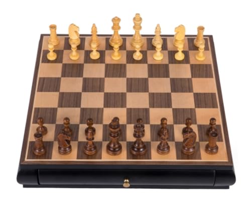 JIYTG Internationales Schachspiel Schachspiel Chic Schachset Charakter Harz Schachfiguren Schachbrett Retro Desktop Entertainment Schachbrett-Sets, 40 * 40 cm von JIYTG