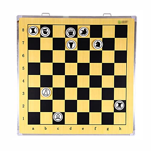 JIYTG Schachbrett-Set, magnetisches Schach-Set, Schach-Erklärungstafel, Klasse mit Aufhängung, Schach-Set mit Schach-Aufbewahrungsbox und Schachfiguren, 100 cm von JIYTG