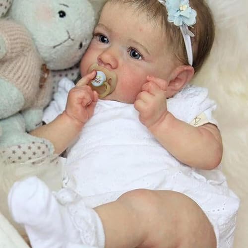 JIZHI Realistische Neugeborene Puppe Mädchen 20 Zoll Lebensechte Baby Puppe Reborn Puppen Süßes Lächeln Neugeborenes Echtes Leben Baby Puppen Weiches Vinyl Baby Puppen Geschenk für Kinder Alter 3+ JIZHI Realistische Neugeborene Puppe Mädchen 20 Zoll Lebensechte Baby Puppe Reborn Puppen Süßes Lächeln Neugeborenes Echtes Leben Baby Puppen Weiches Vinyl Baby Puppen Geschenk für Kinder Alter 3+ von JIZHI