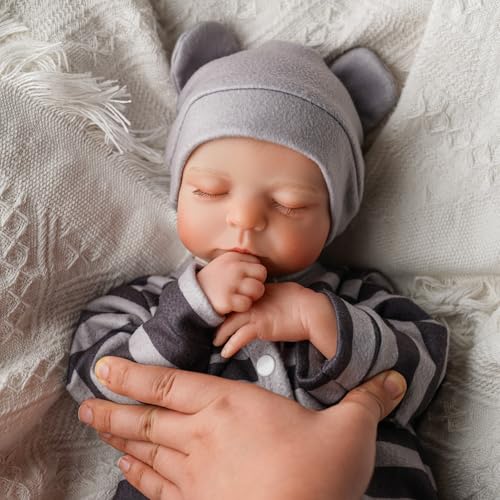 JIZHI Reborn-Babypuppen Junge 20 Zoll Lebensechte Babypuppe Echte Babypuppen Die Echt Aussehen Weiche Schlafende Neugeborene Babypuppen Reborn-Puppen Vinyl,Schwarz JIZHI Reborn-Babypuppen Junge 20 Zoll Lebensechte Babypuppe Echte Babypuppen Die Echt Aussehen Weiche Schlafende Neugeborene Babypuppen Reborn-Puppen Vinyl,Schwarz von JIZHI