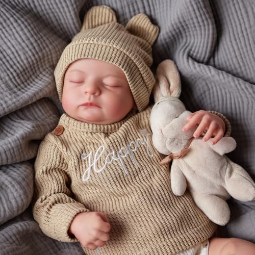 JIZHI Reborn Babies 20 Zoll Reborn Puppen Jungen Stoff Körper Realistische Baby Puppe, die real Aussehen Schlafen Lebensecht Neugeborenen Schließen Augen JIZHI Reborn Babies 20 Zoll Reborn Puppen Jungen Stoff Körper Realistische Baby Puppe, die real Aussehen Schlafen Lebensecht Neugeborenen Schließen Augen von JIZHI