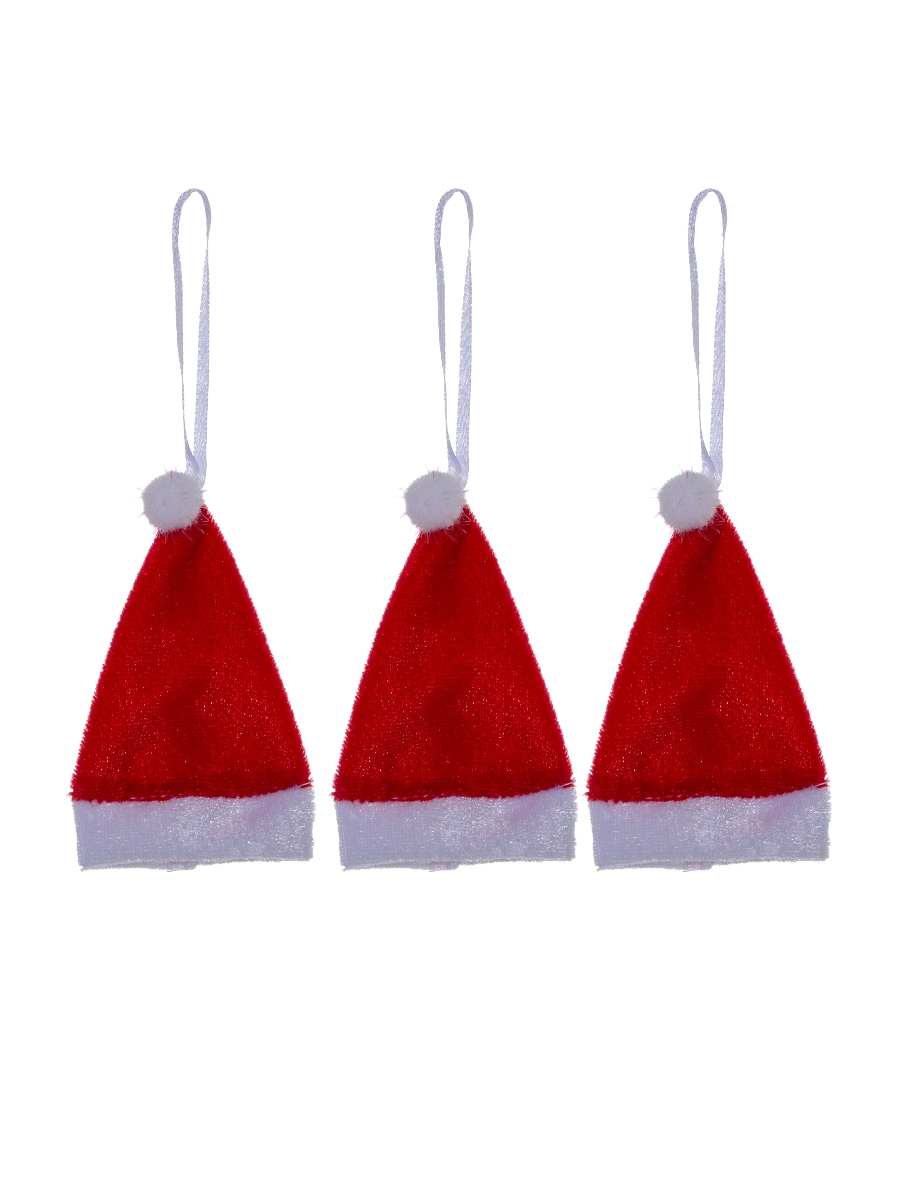 3er Pack Weihnachtsanhänger Weihnachtsmützen rot-weiß 10 cm 3er Pack Weihnachtsanhänger Weihnachtsmützen rot-weiß 10 cm von JJA