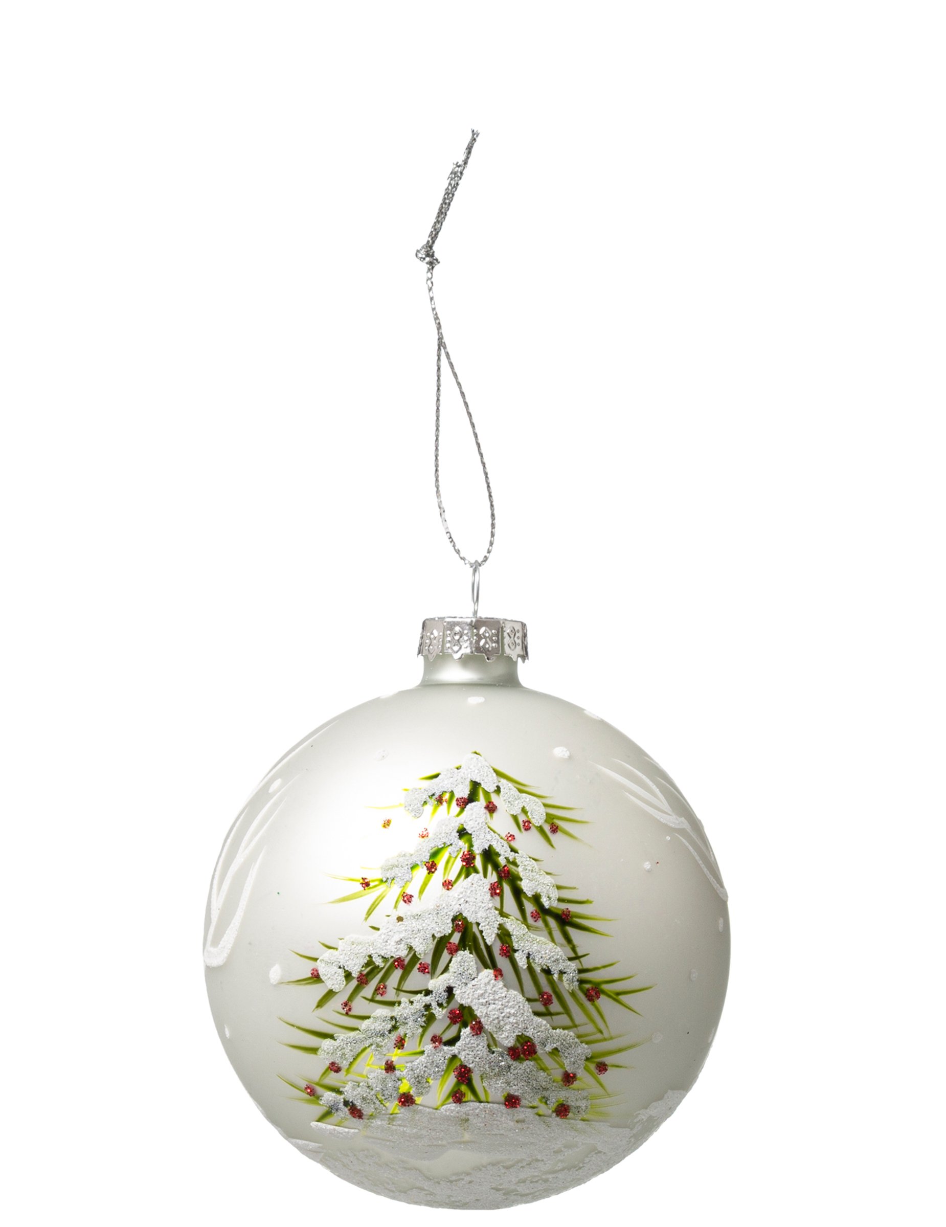 Christbaumkugel Weihnachtsbaummotiv bunt 8 cm von JJA