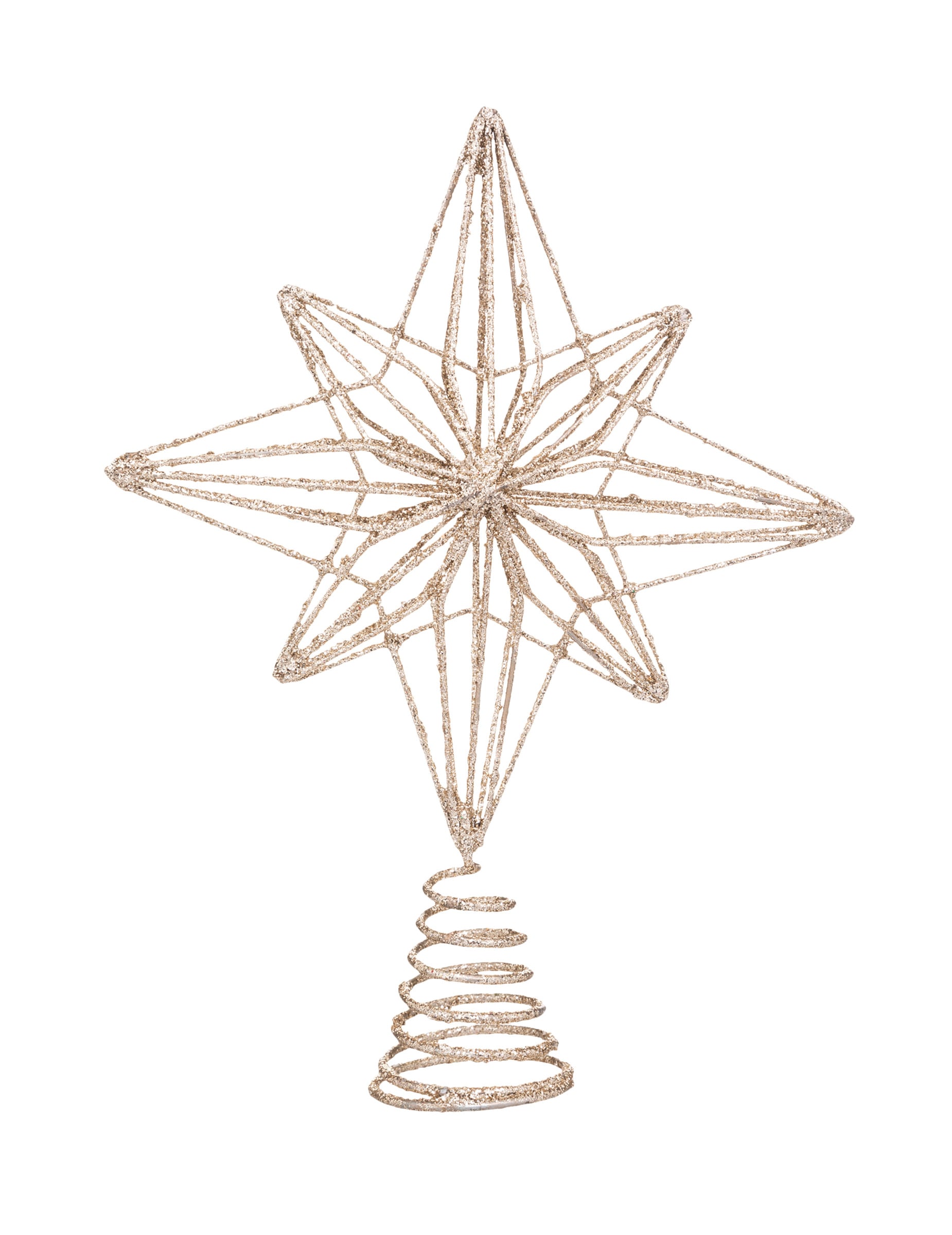 Christbaumspitze Polarstern 25 cm aus goldenem Metall Christbaumspitze Polarstern 25 cm aus goldenem Metall von JJA