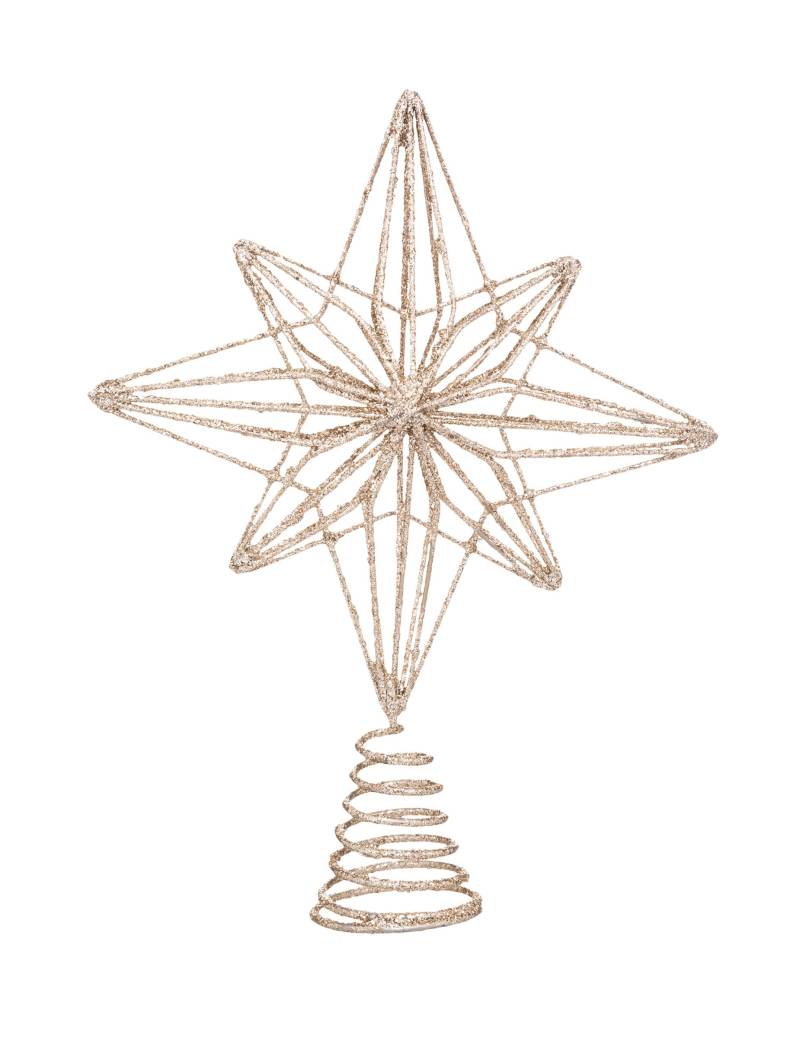 Christbaumspitze Polarstern 25 cm aus goldenem Metall Christbaumspitze Polarstern 25 cm aus goldenem Metall von JJA