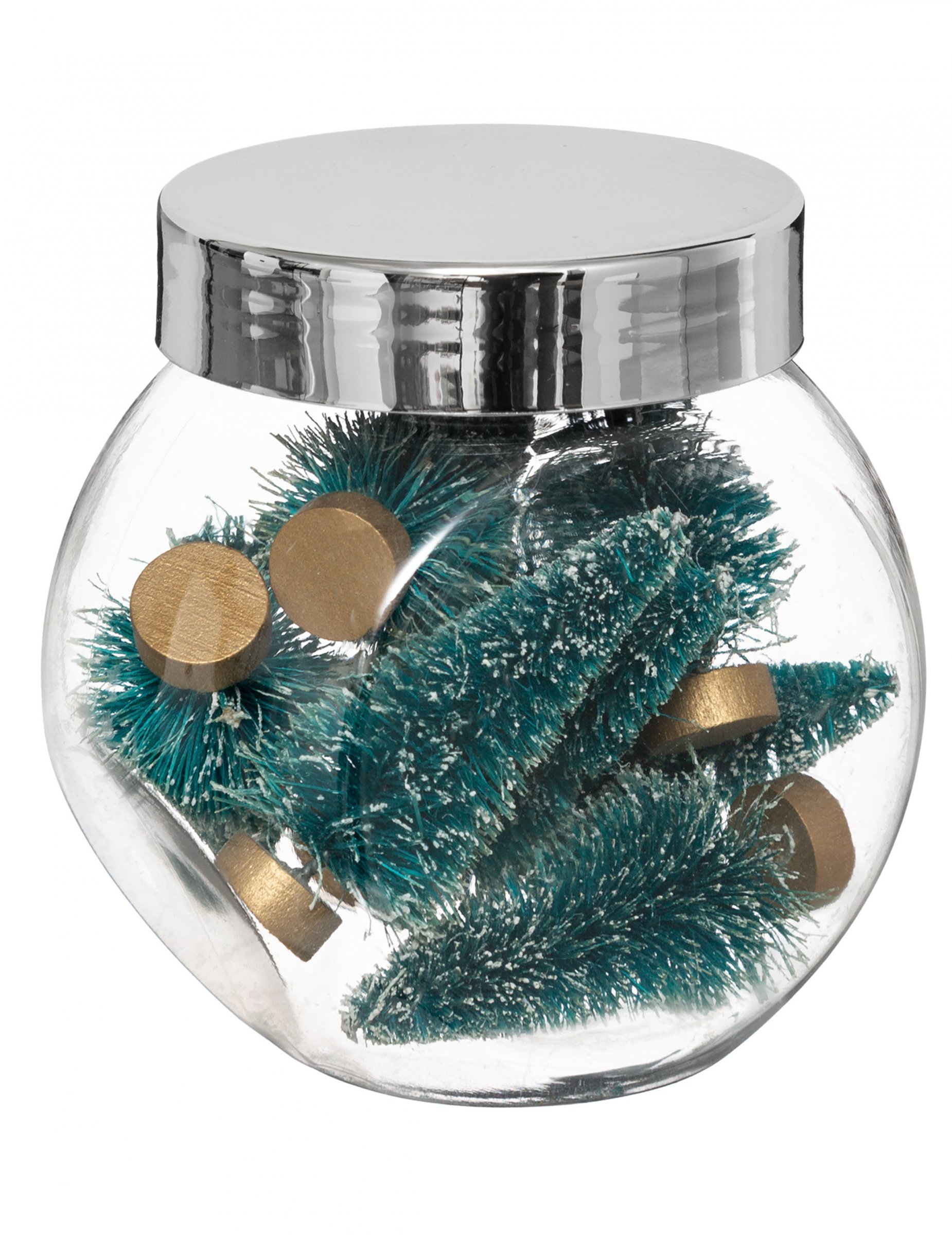 Festliche Tannenbaum Tischdeko Weihnachten 8 Stück grün-braun 5 cm Festliche Tannenbaum Tischdeko Weihnachten 8 Stück grün-braun 5 cm von JJA