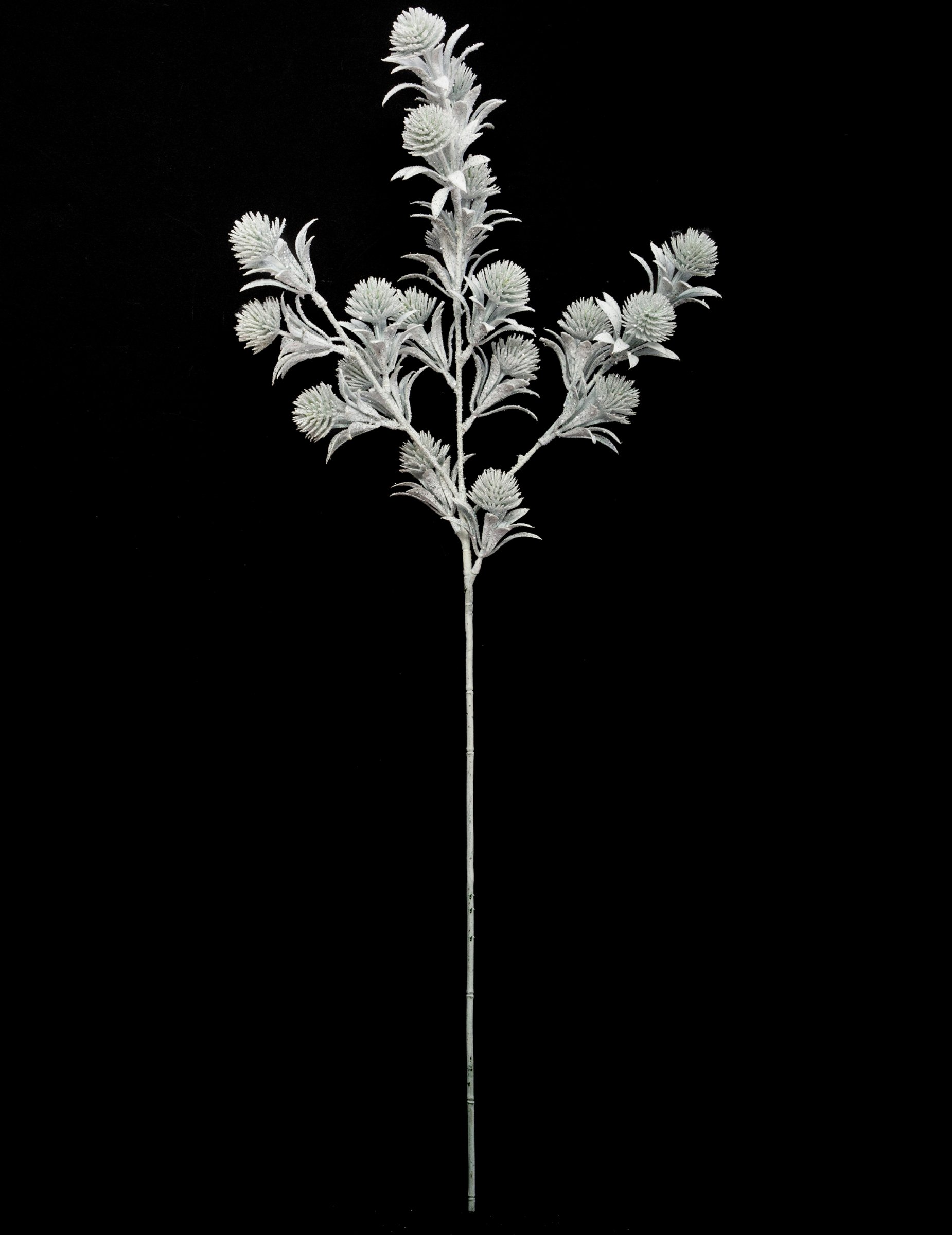 Glitzernder Blütenzweig Kunstpflanzen-Deko grün-weiss 73 cm von JJA